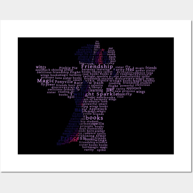 My Little Pony - Twilight Sparkle Typography Wall Art by SSXVegeta